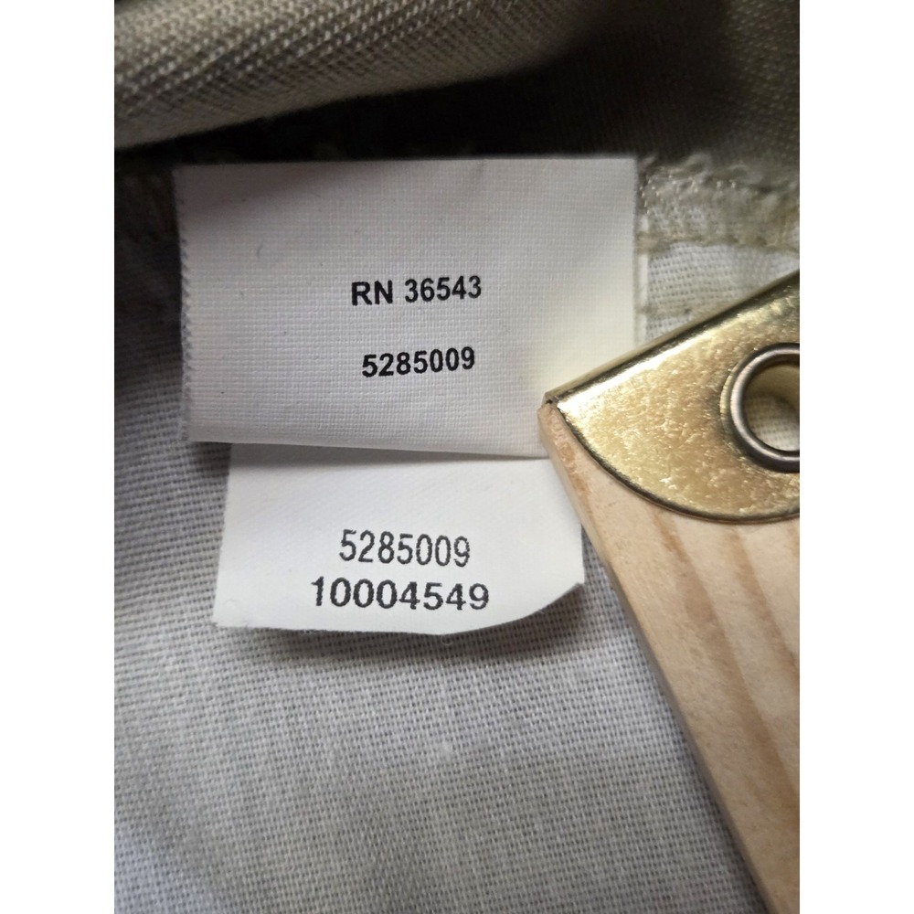 Arrow Pants Mens 36x34 Khaki Pleated Cuffed 100% Cotton Classic Career Preppy - Picture 6 of 9